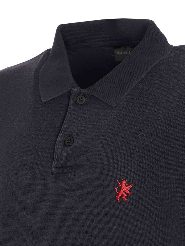 The Best Shops BALENCIAGA: ポロシャツ - ポロシャツ - 黒