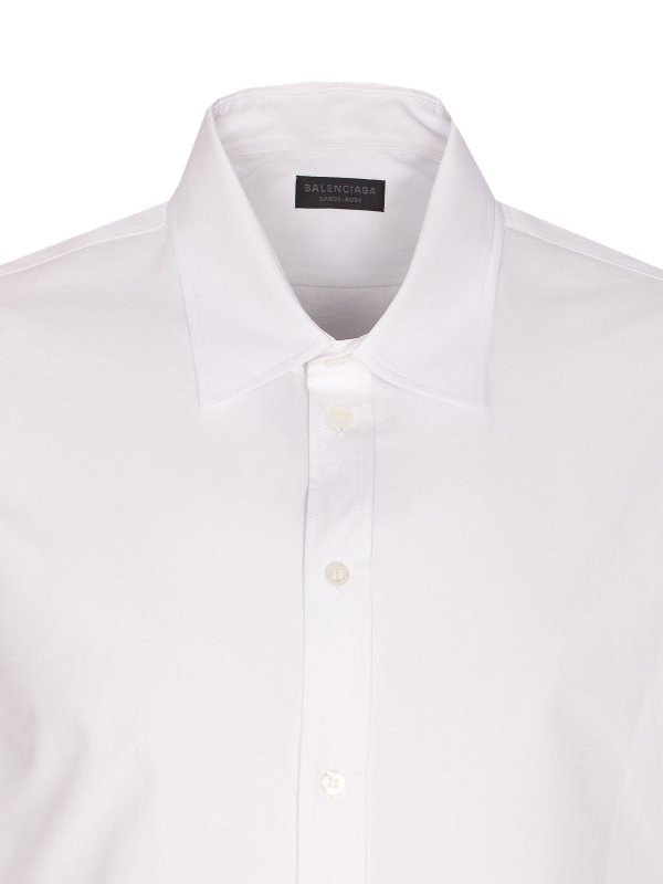 White Standard Shirt Frontal Buttons Closure shop online: BALENCIAGA