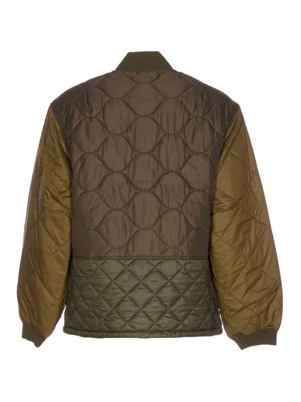 BARBOUR: casual jackets online - Olive Cording Quilted Jacket Buttons Closure
