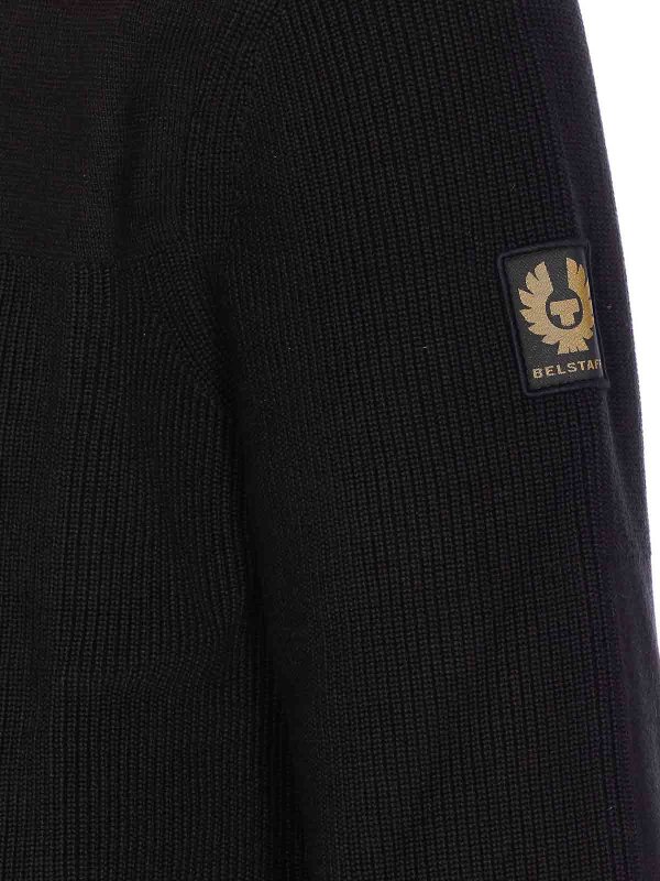 The Best Shops BELSTAFF: Pull col rond - Pull Col Rond - Noir