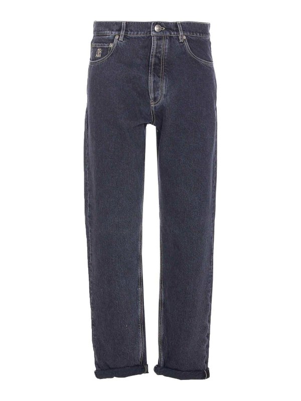 BRUNELLO CUCINELLI: Bootcut - Bootcut Jeans - Blau