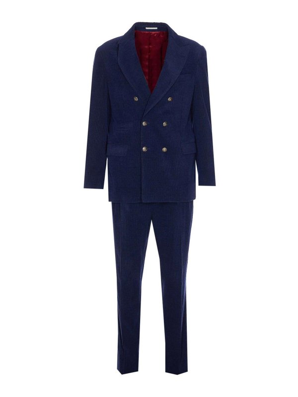 BRUNELLO CUCINELLI: Costumes élégants - Costume De Cérémonie - Bleu