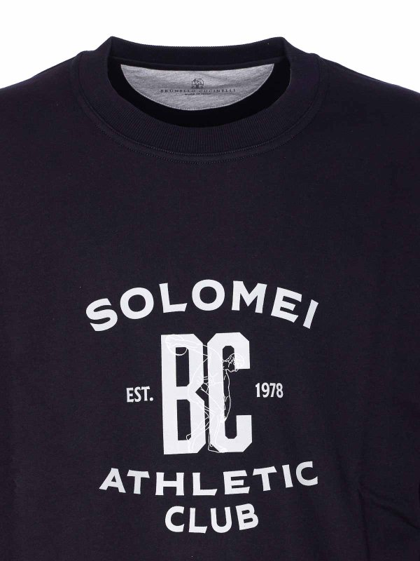 Sweatshirt - Blau shop online: BRUNELLO CUCINELLI