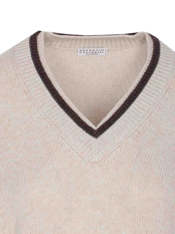 Suéter Cuello Redondo - Beis shop online: BRUNELLO CUCINELLI