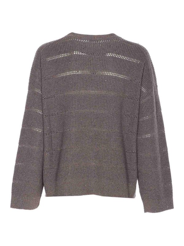 BRUNELLO CUCINELLI: shirts online - Dazzling Shirt With Openwork Stripe