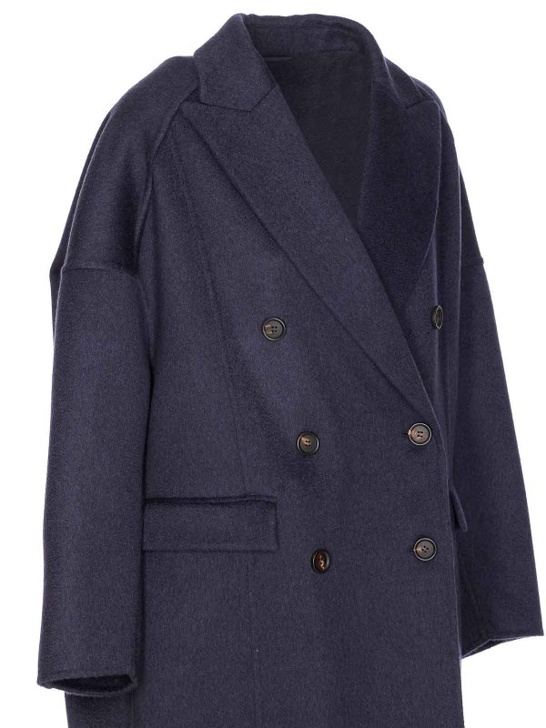 The Best Shops BRUNELLO CUCINELLI: short coats - Blue Coat