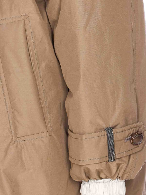 ダウンジャケット - ベージュ shop online: BRUNELLO CUCINELLI