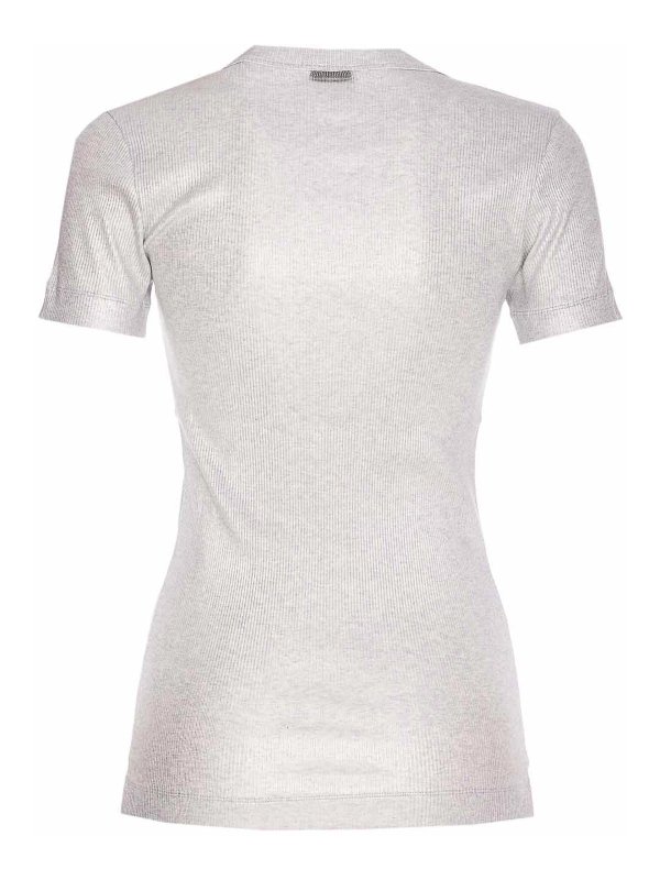 BRUNELLO CUCINELLI: T-shirts online - T-Shirt - Silber