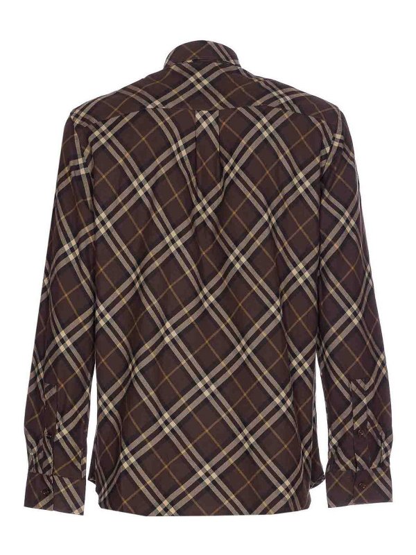 BURBERRY: シャツ online - シャツ - ブラウン
