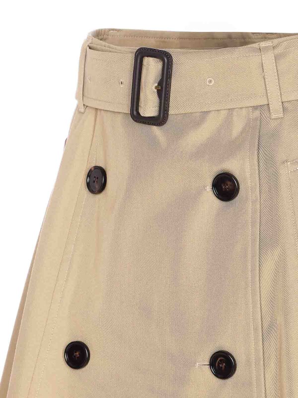 The Best Shops BURBERRY: ニーレングススカート＆ミディ丈 - 膝丈/ミディスカート - ベージュ