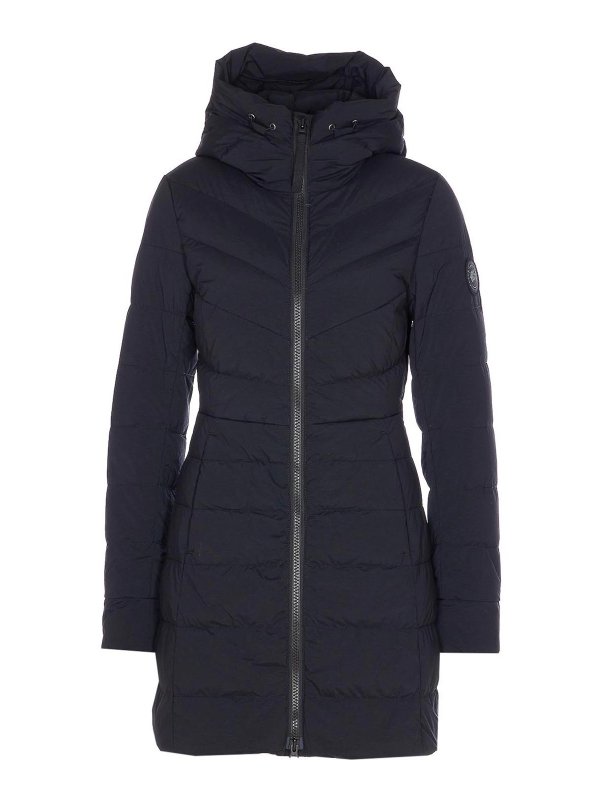 Canada Goose: padded jackets - Black Clair Down Jacket Frontal Zip Closure