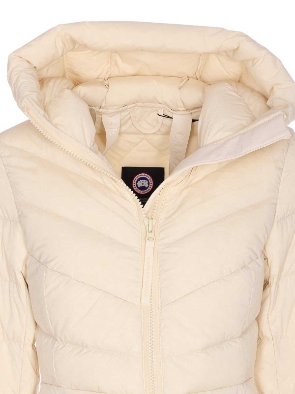 White Clair Jacket Frontal Zip Closure shop online: Canada Goose
