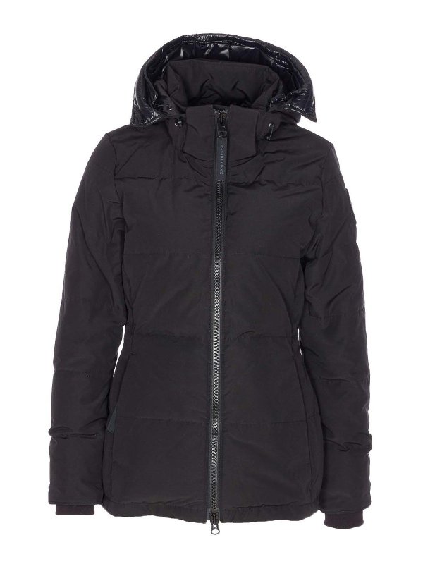 Canada Goose: parkas - Black Chelsea Parka Frontal Zip Closure