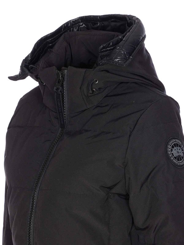 The Best Shops Canada Goose: parkas - Black Chelsea Parka Frontal Zip Closure