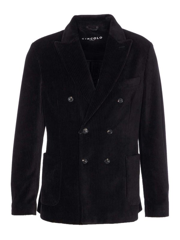 CIRCOLO 1901: Vestes en cuir - Blouson En Cuir - Noir