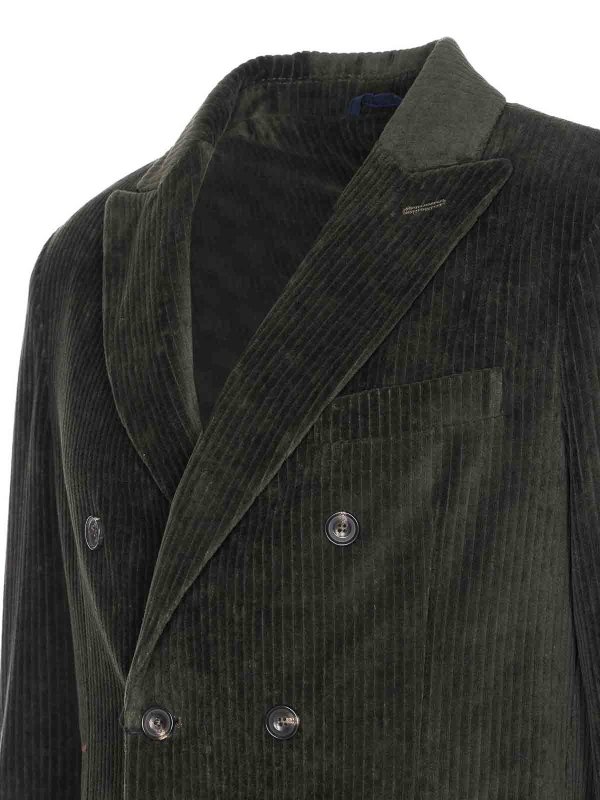 The Best Shops CIRCOLO 1901: leather jacket - Green Suede Jacket