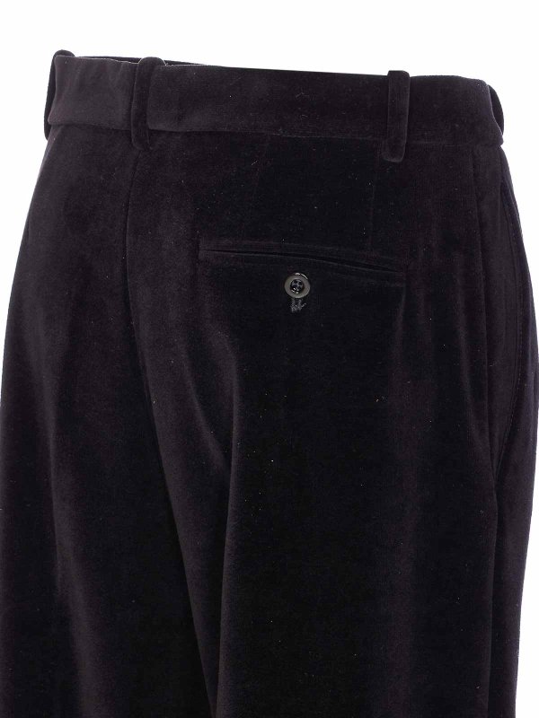 The Best Shops CIRCOLO 1901: casual trousers - Black Velvet Pants