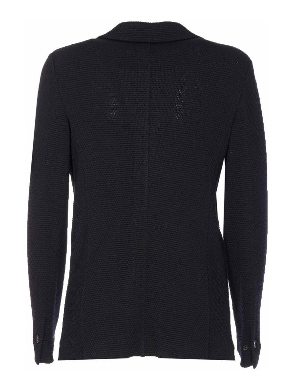 CIRCOLO 1901: casual jackets online - Blue Knitted Jacket Frontal Button Closure