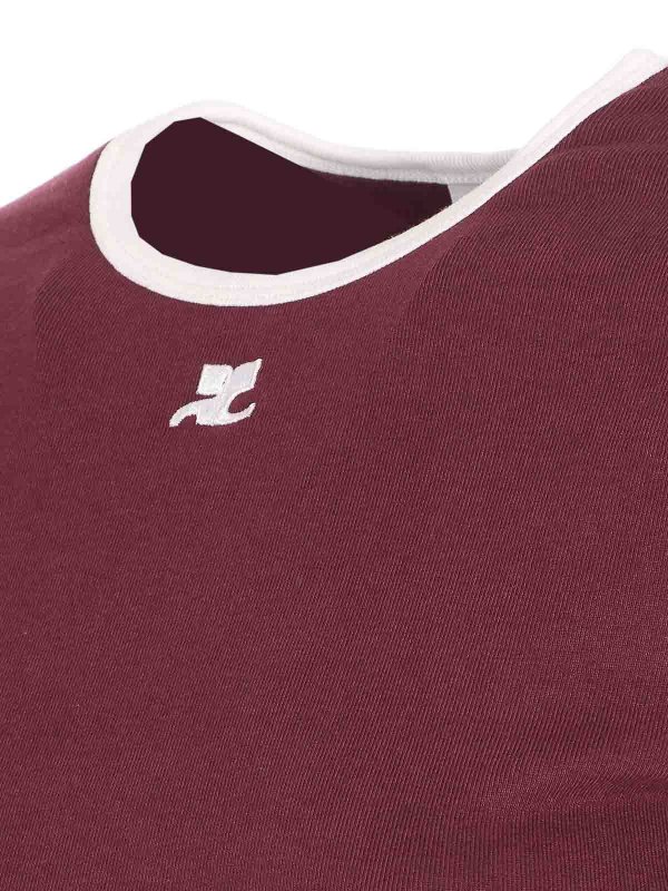 The Best Shops Courreges: Camisetas - Camiseta - Rojo