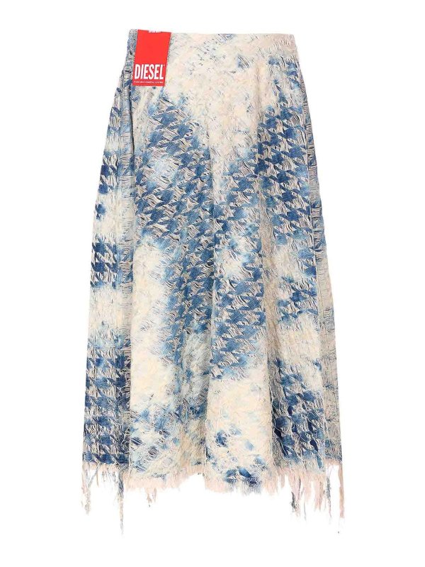 DIESEL: Jupes midi et au genou online - Jupe Midi - Bleu