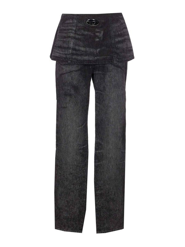 DIESEL: Pantalons casual - Pantalons Décontractés - Bleu