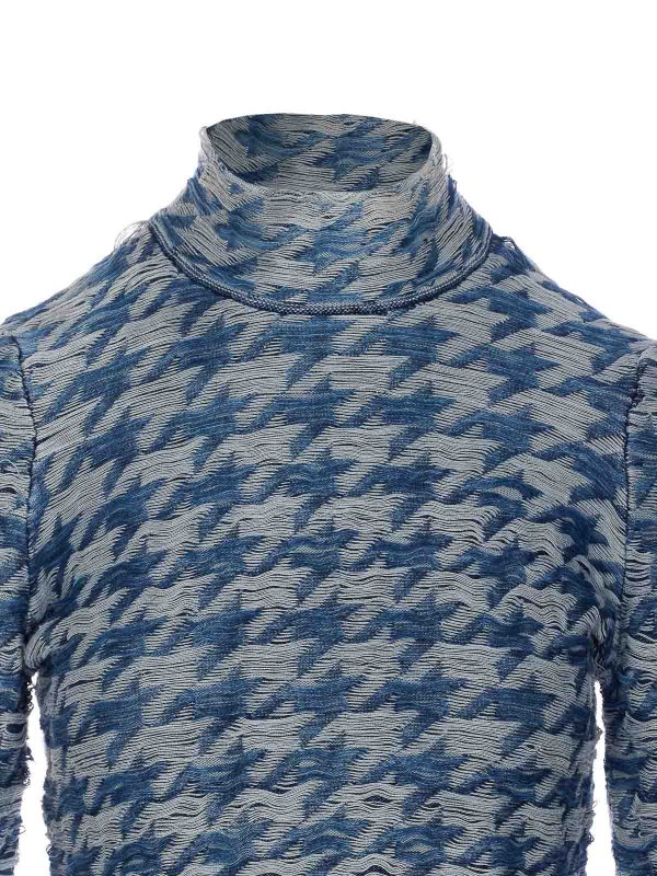 Top a maniche lunghe blu shop online: DIESEL