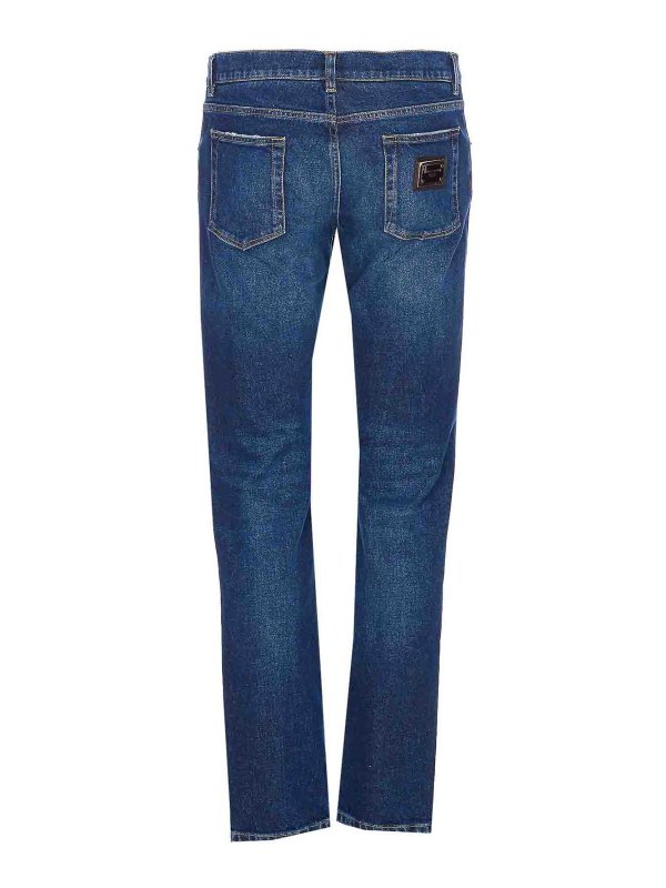 DOLCE & GABBANA: Jeans boot-cut online - Jeans Boot-Cut - Azul