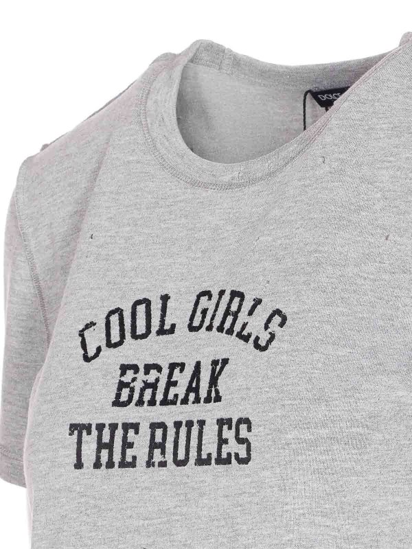 The Best Shops DOLCE & GABBANA: T-shirts - T-Shirt - Grau