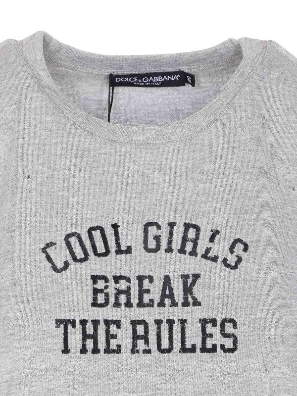 T-Shirt - Grau shop online: DOLCE & GABBANA