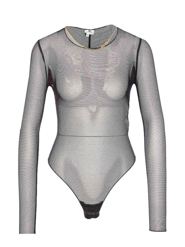 ELISABETTA FRANCHI: Tops & Débardeurs - Top - Noir