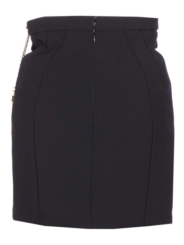 ELISABETTA FRANCHI: mini skirts online - Black Mini Skirt