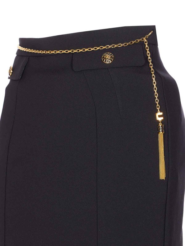 Black Mini Skirt shop online: ELISABETTA FRANCHI
