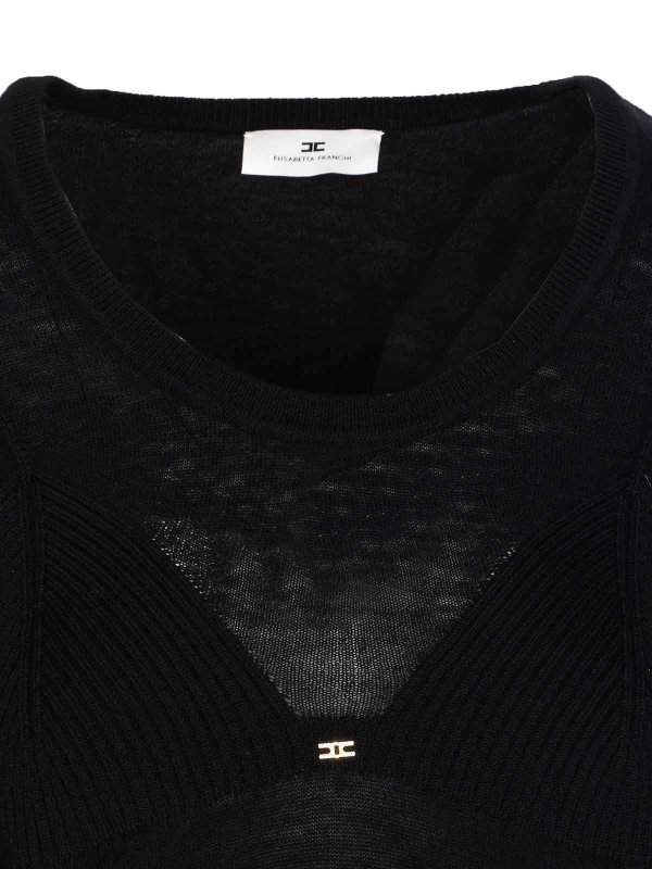 Top - Noir shop online: ELISABETTA FRANCHI