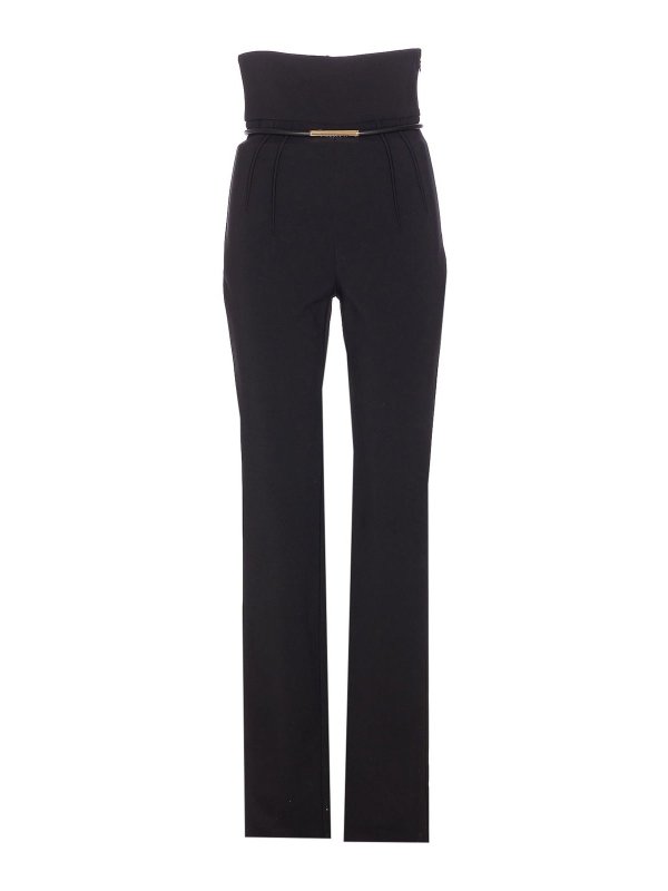 ELISABETTA FRANCHI: Casual Hosen - Casual Hose - Schwarz
