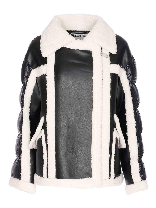 ESSENTIEL ANTWERP: Fourrure - Manteau En Fourrure - Noir