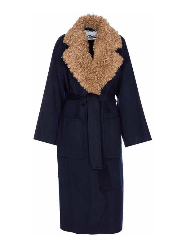ESSENTIEL ANTWERP: Fur & Shearling Coats - Irno Faux Fur Coat