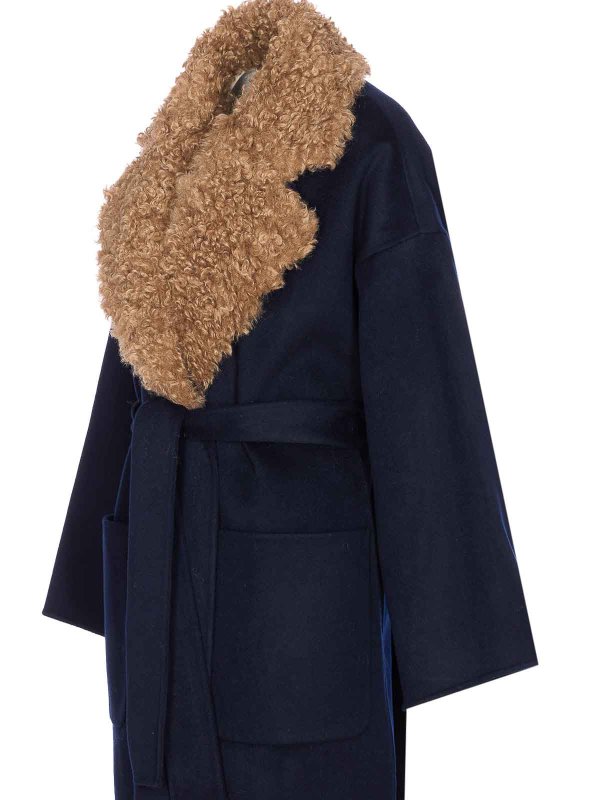The Best Shops ESSENTIEL ANTWERP: Fur & Shearling Coats - Irno Faux Fur Coat