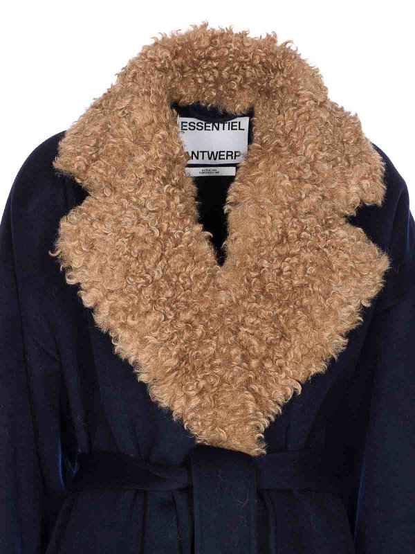 Irno Faux Fur Coat shop online: ESSENTIEL ANTWERP