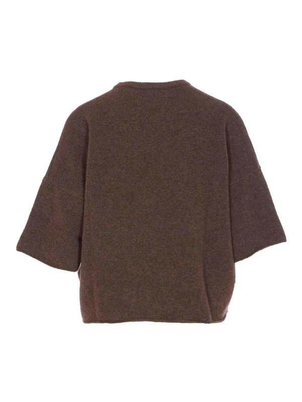FILIPPA K: maglia collo rotondo online - Maglione yak marrone