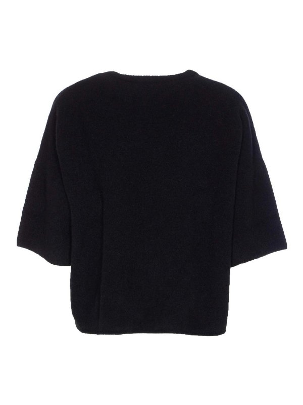 FILIPPA K: Strickpullover mit Rundhalsausschnitt online - Rundhalspullover - Schwarz