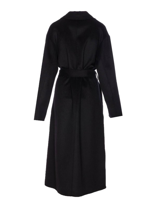FILIPPA K: short coats online - Black Alyssa Coat Belt Closure On Waist