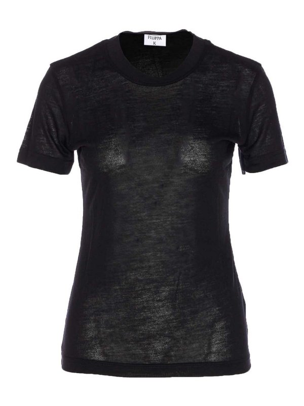 FILIPPA K: Camisetas - Camiseta - Negro