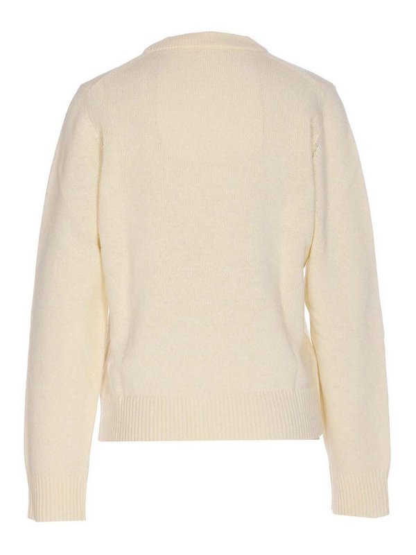 GANNI: crew necks online - Fluffy Puppy Love Sweater