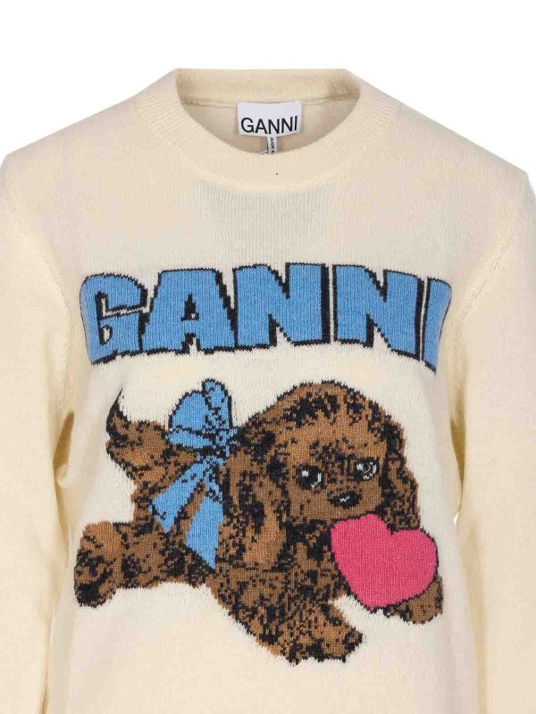 Fluffy Puppy Love Sweater shop online: GANNI
