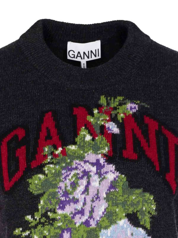Mix Flowers Graphic Vest shop online: GANNI