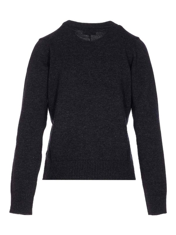 GANNI: crew necks online - Mix Puppy Love Graphic Sweater