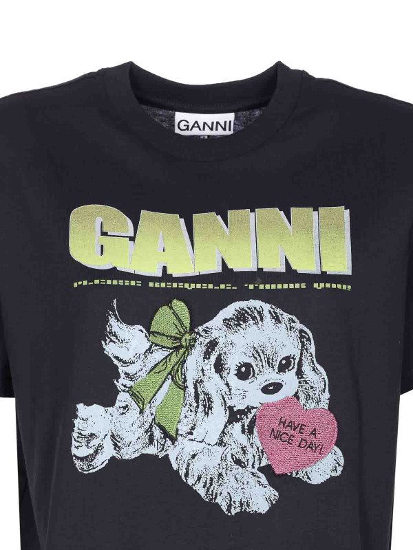 T-Shirt - Gris shop online: GANNI