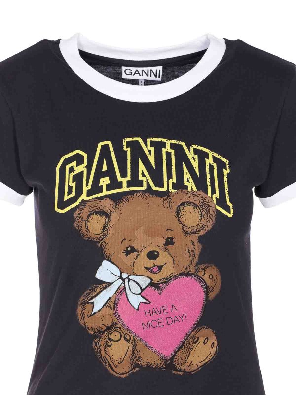 T-Shirt - Gris shop online: GANNI