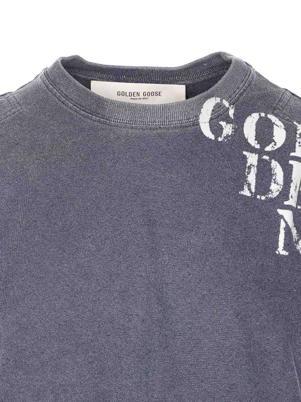 T-Shirt - Bleu shop online: GOLDEN GOOSE