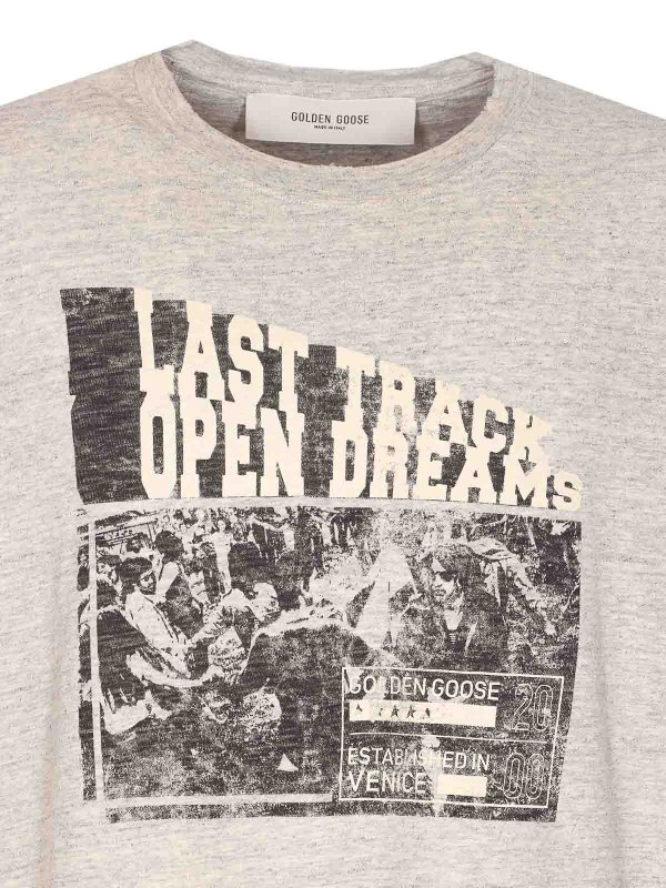 Camiseta - Gris shop online: GOLDEN GOOSE